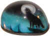 Airbrush Novelty Helmet - Wolf Moon
